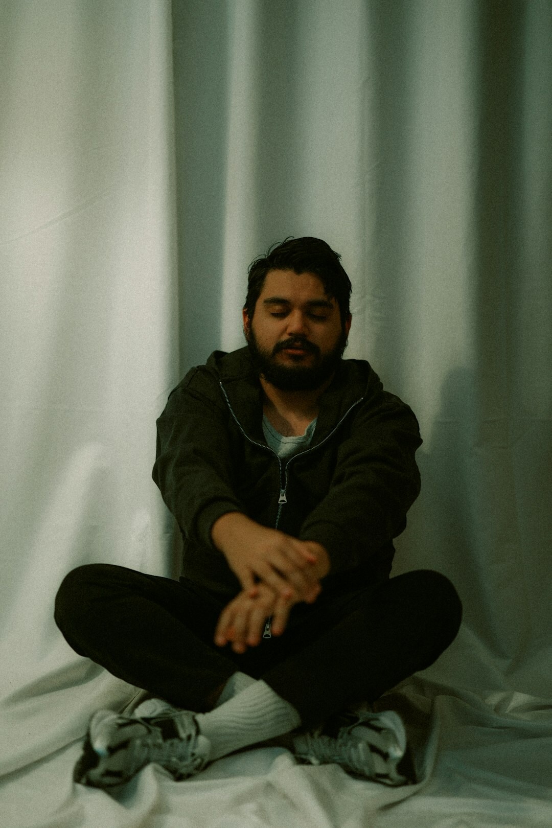 Studio portrait of a Chilean man photographer