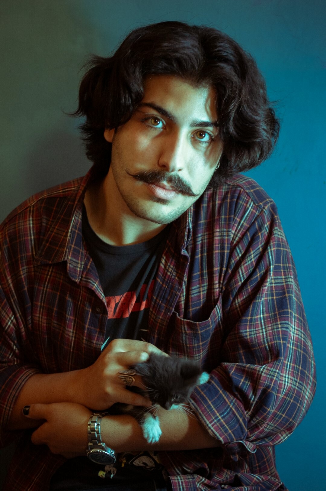 Studio portrait of a Chilean man editor